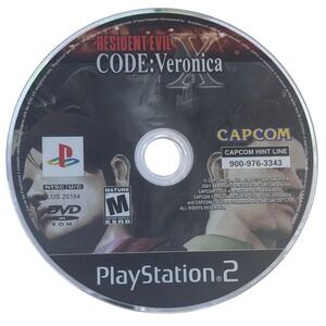 Resident Evil CODE: Veronica PlayStation 2 PS2 Game‎ Capcom Horror Survival